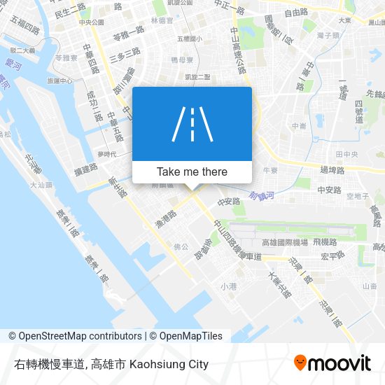 右轉機慢車道地圖