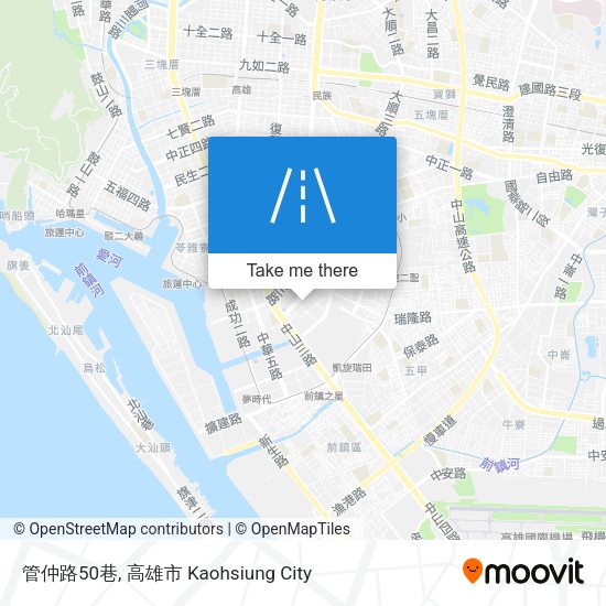 管仲路50巷地圖
