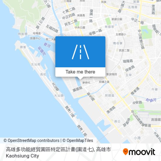 高雄多功能經貿園區特定區計畫(園道七)地圖