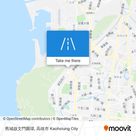 舊城啟文門圓環 map