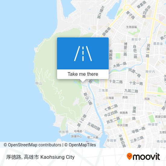 厚德路地圖
