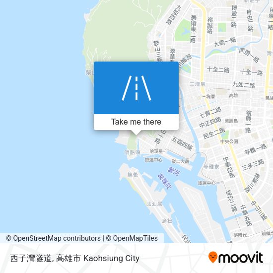 西子灣隧道 map