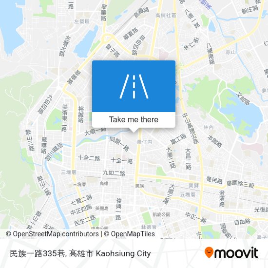 民族一路335巷地圖