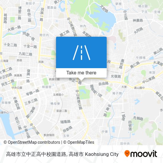 高雄市立中正高中校園道路地圖