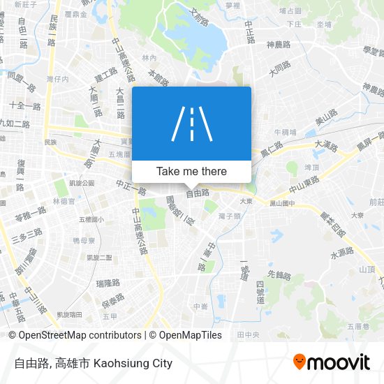 自由路 map