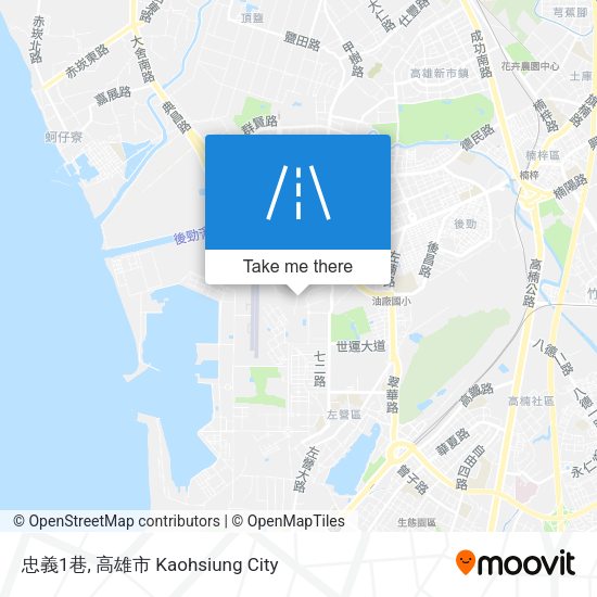 忠義1巷 map