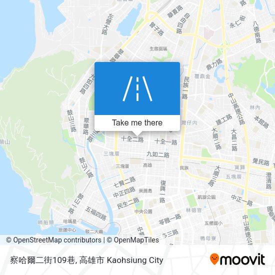 察哈爾二街109巷地圖