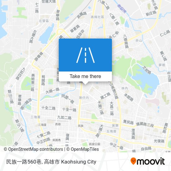 民族一路560巷地圖