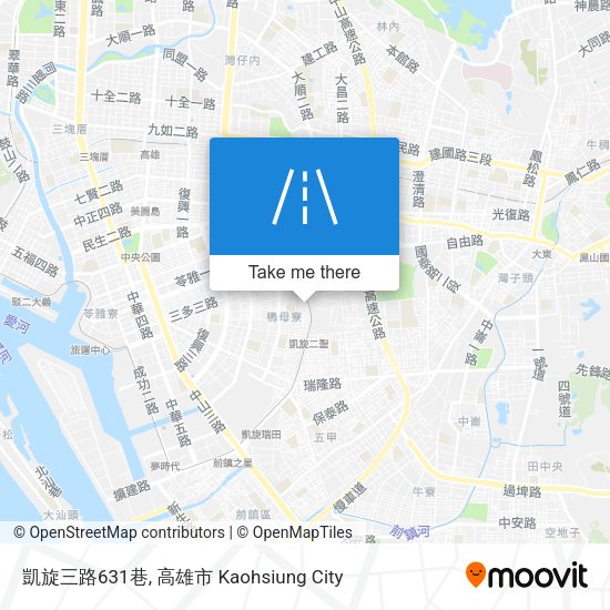 凱旋三路631巷 map