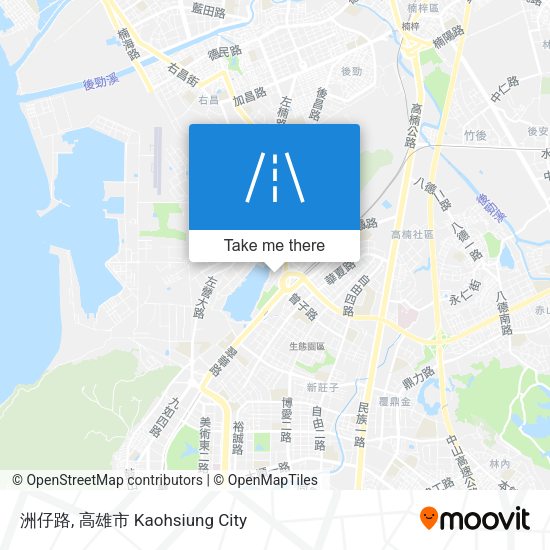 洲仔路 map
