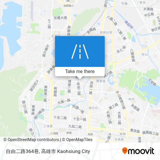 自由二路364巷 map