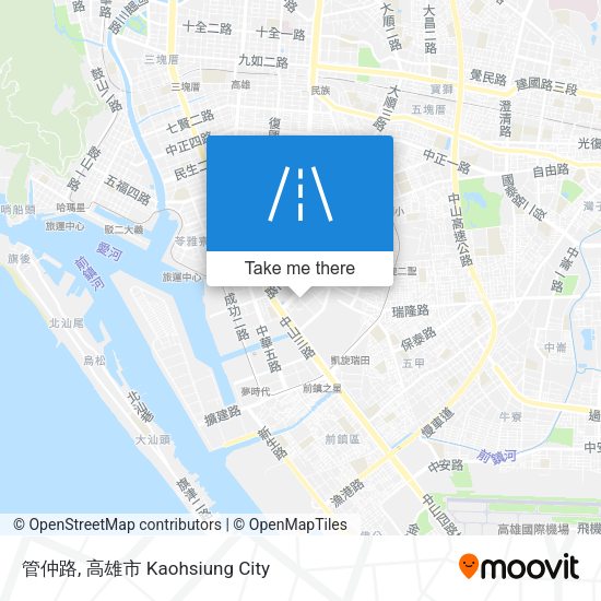 管仲路 map