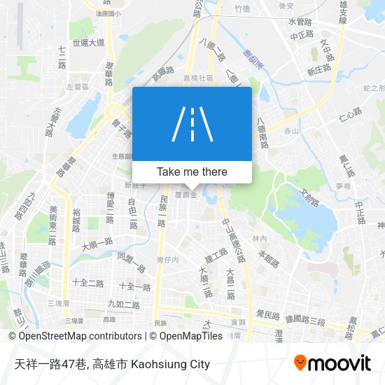 天祥一路47巷地圖