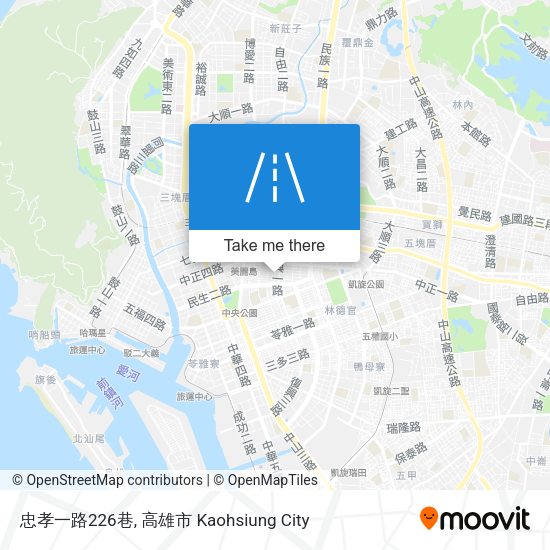 忠孝一路226巷 map