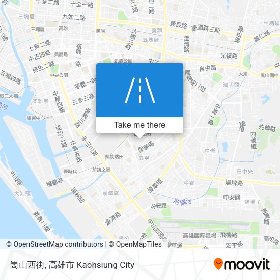 崗山西街地圖