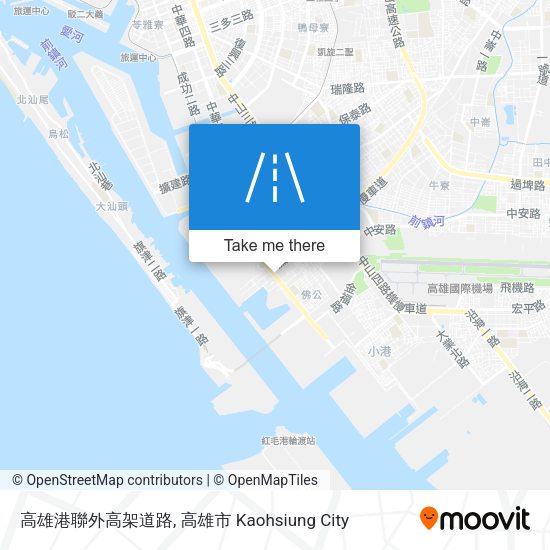 高雄港聯外高架道路 map