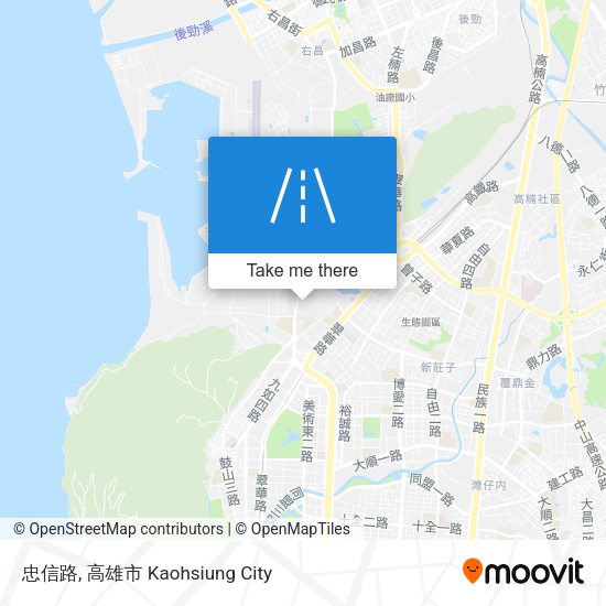 忠信路地圖
