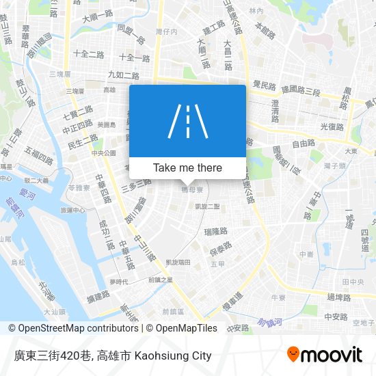 廣東三街420巷地圖