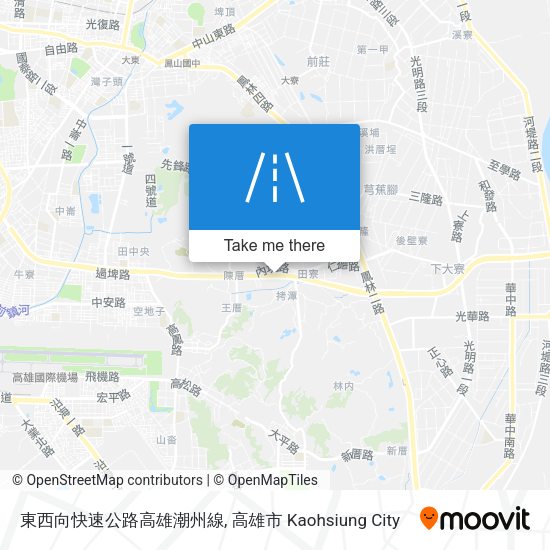 東西向快速公路高雄潮州線地圖