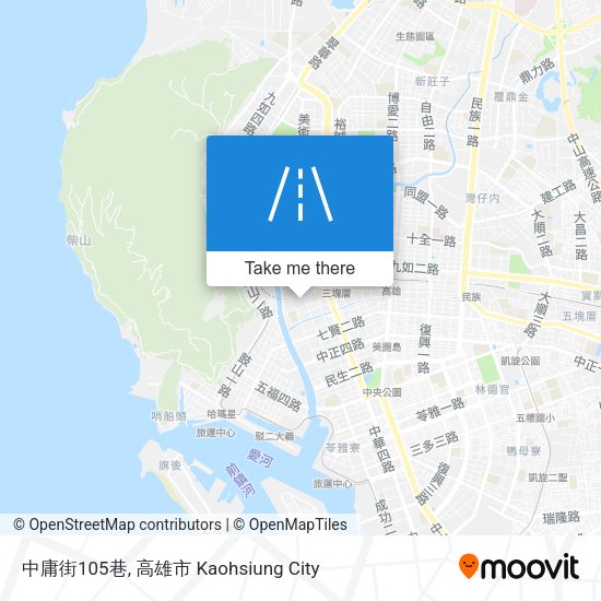 中庸街105巷地圖