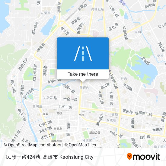 民族一路424巷地圖