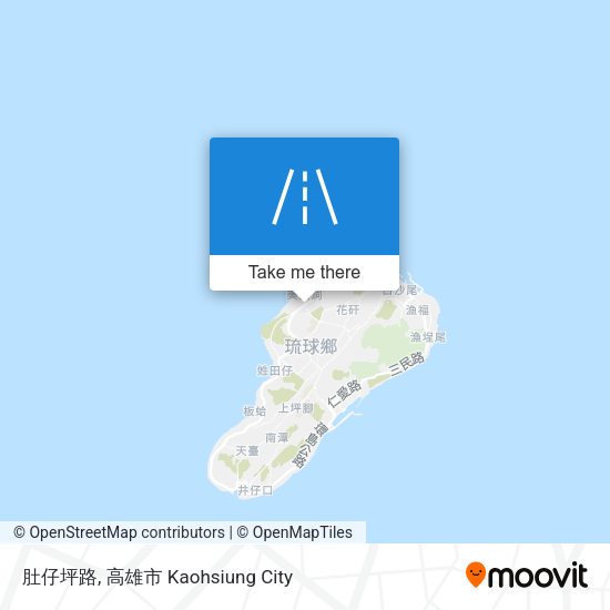 肚仔坪路 map