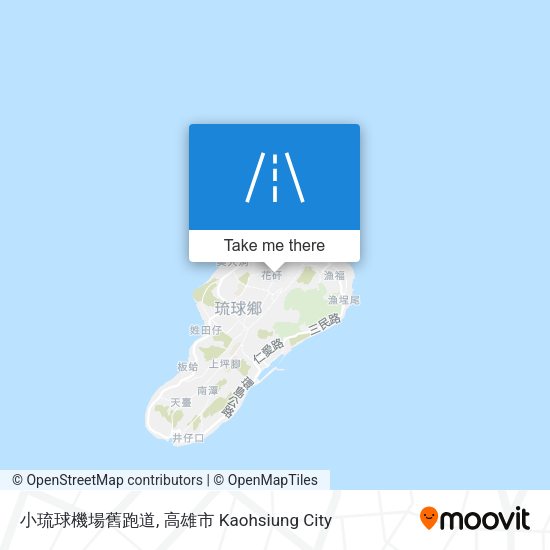 小琉球機場舊跑道 map
