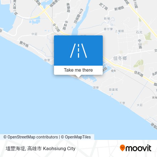 塭豐海堤地圖