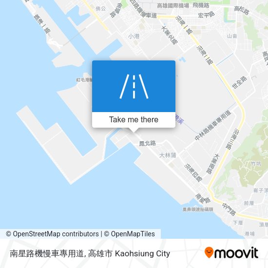 南星路機慢車專用道地圖