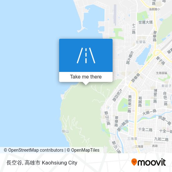 長空谷地圖
