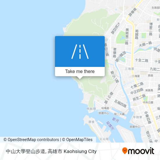 中山大學登山步道 map