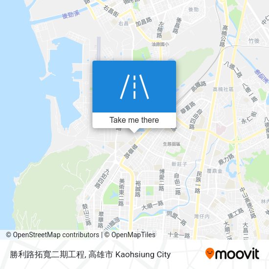 勝利路拓寬二期工程 map