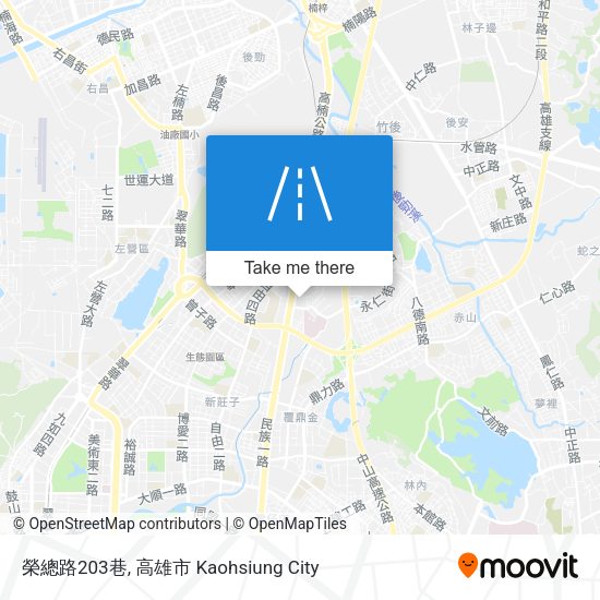 榮總路203巷地圖