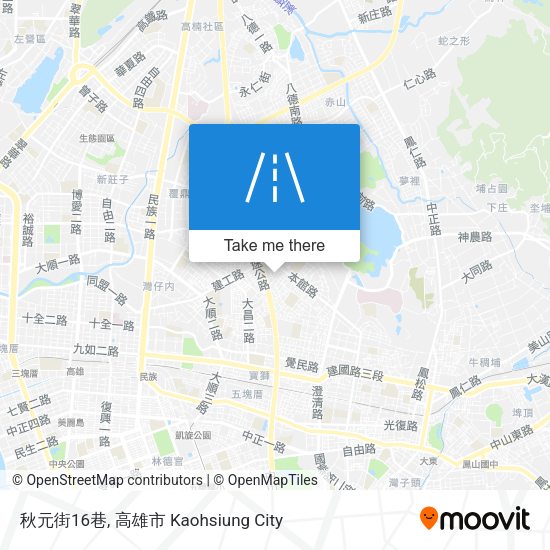 秋元街16巷 map