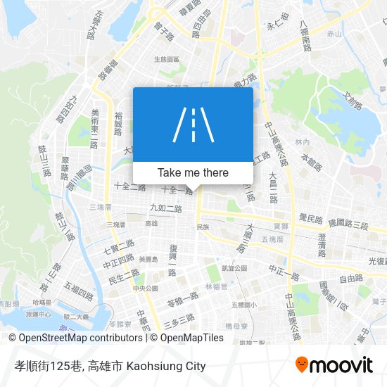 孝順街125巷 map