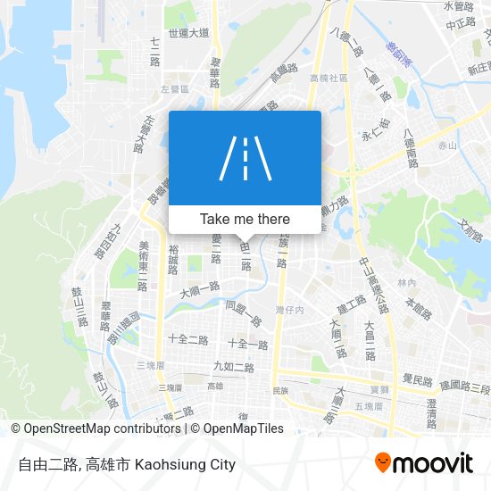 自由二路 map