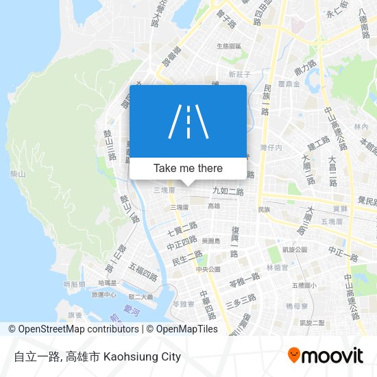 自立一路 map