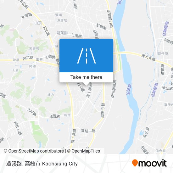 過溪路地圖