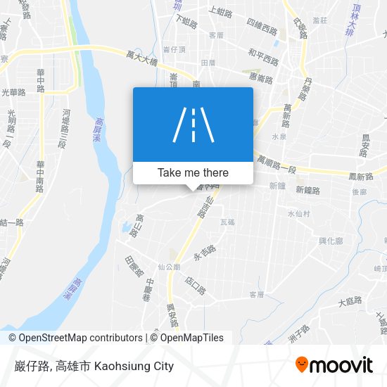 巖仔路 map