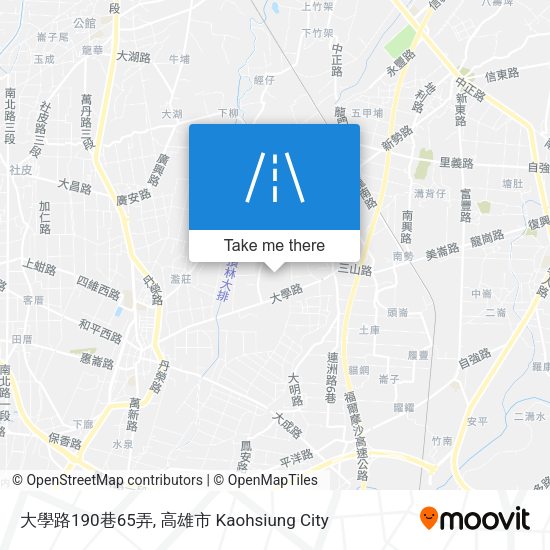 大學路190巷65弄地圖