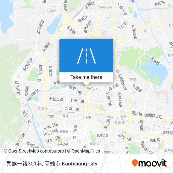 民族一路301巷 map