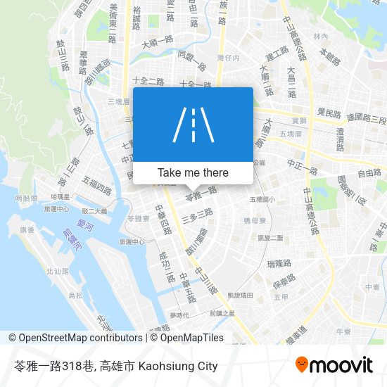 苓雅一路318巷 map