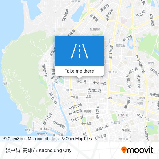 漢中街 map