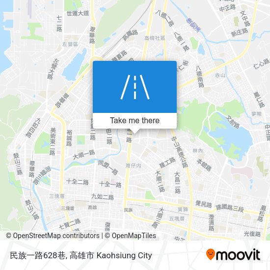 民族一路628巷地圖
