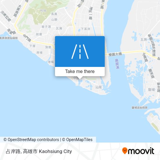 占岸路地圖