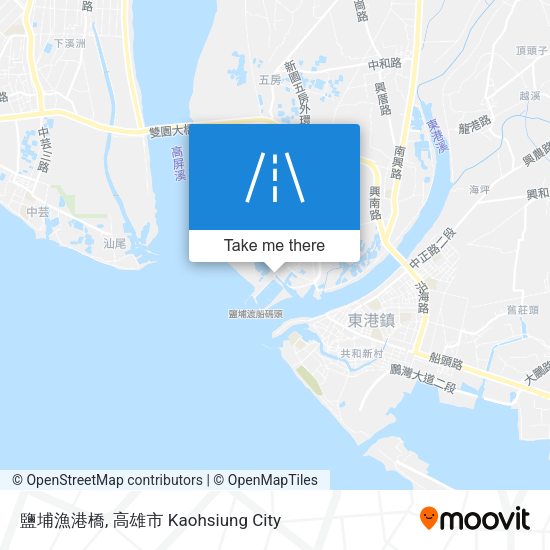鹽埔漁港橋地圖