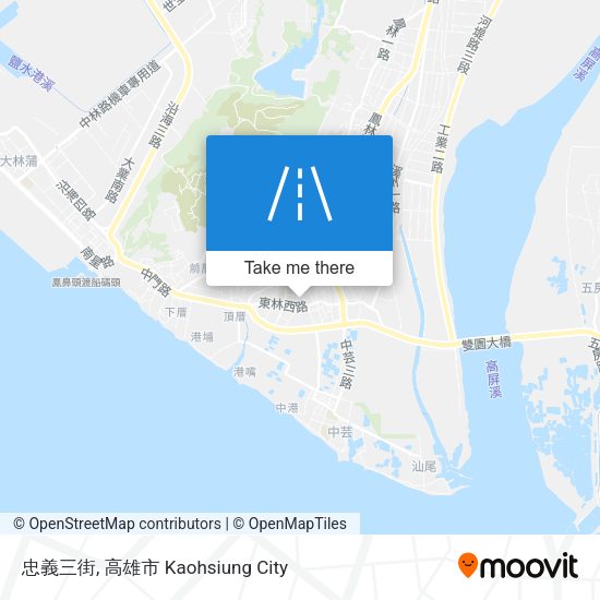 忠義三街地圖