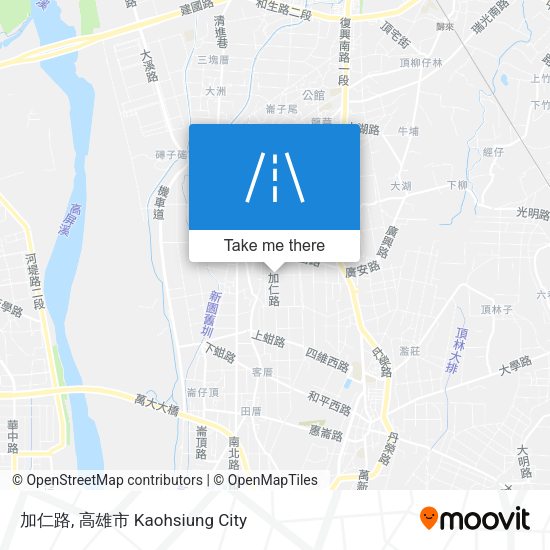 加仁路地圖