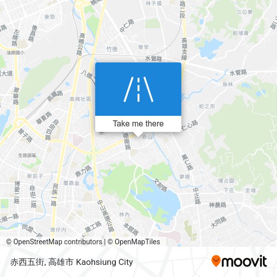 赤西五街地圖