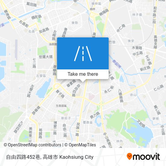 自由四路452巷地圖